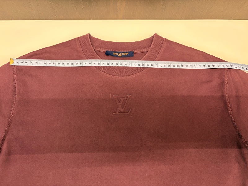 LV路易威登 LOUIS VUITTON 95新浮雕LOGO紫色S 短袖T恤-11