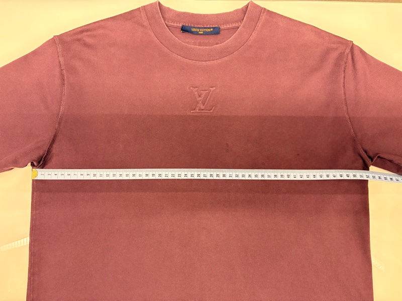 LV路易威登 LOUIS VUITTON 95新浮雕LOGO紫色S 短袖T恤-12