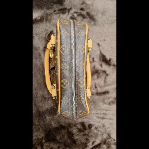 LOUIS VUITTON LV 路易威登 原花 帆布 Manhattan PM 手提包 M40026