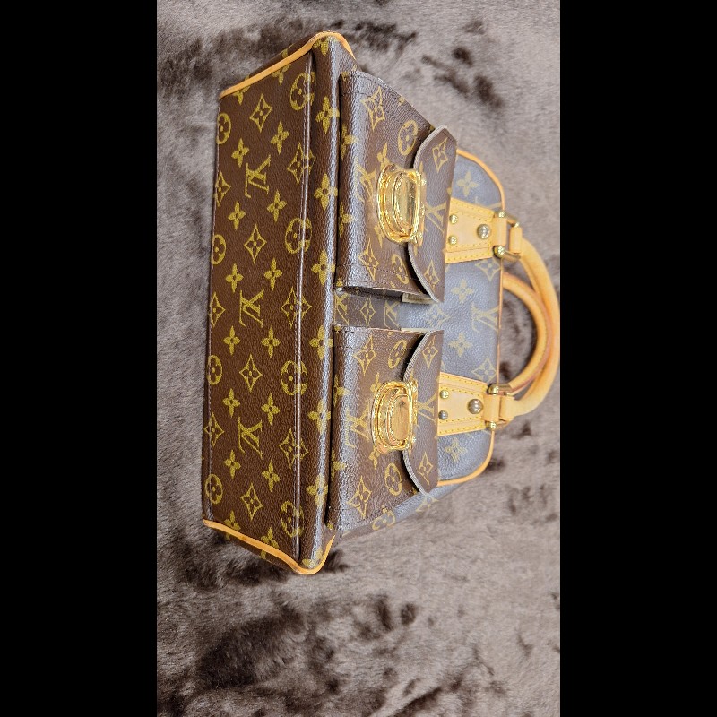 LOUIS VUITTON LV 路易威登 原花 帆布 Manhattan PM 手提包 M40026-1