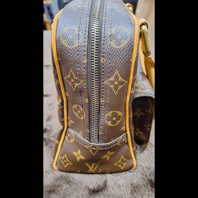 LOUIS VUITTON LV 路易威登 原花 帆布 Manhattan PM 手提包 M40026-2