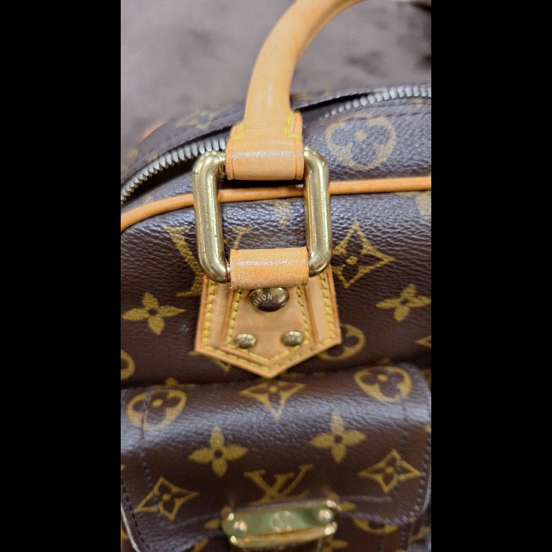 LOUIS VUITTON LV 路易威登 原花 帆布 Manhattan PM 手提包 M40026-11