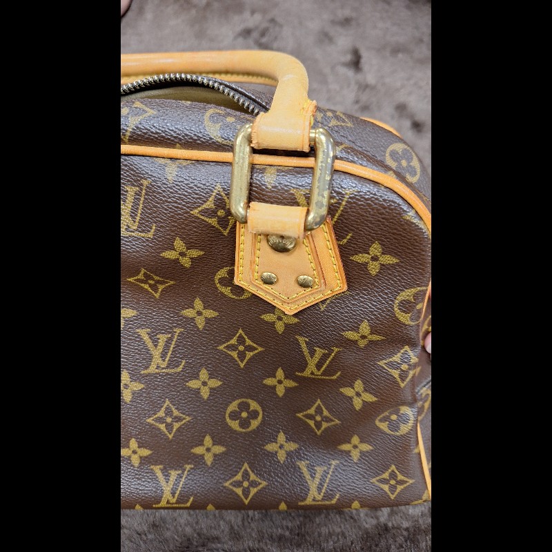 LOUIS VUITTON LV 路易威登 原花 帆布 Manhattan PM 手提包 M40026-13