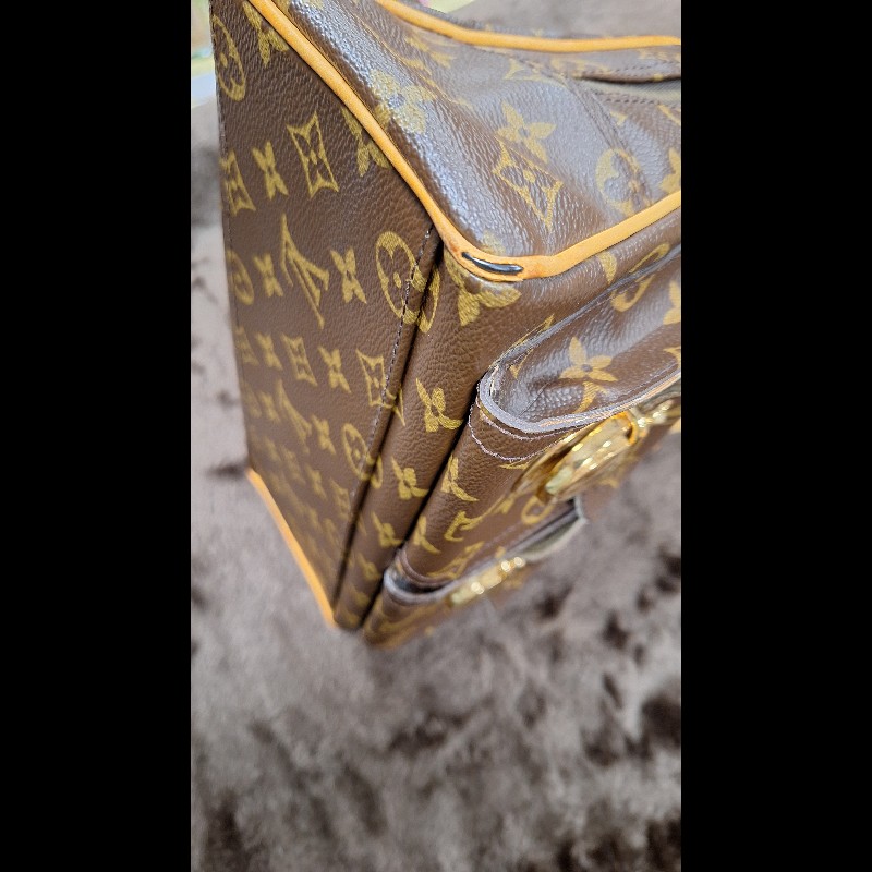 LOUIS VUITTON LV 路易威登 原花 帆布 Manhattan PM 手提包 M40026-17