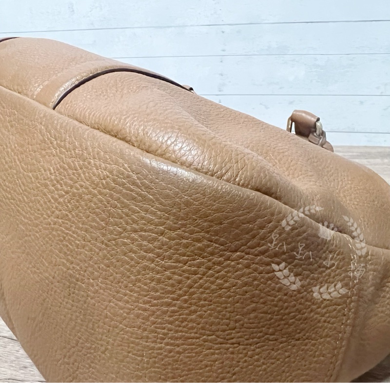 ~~趴趴小舖~~近全新正品Coach 越南製全皮革 F55662波士頓包/斜背包/托特包(2602091789)-7
