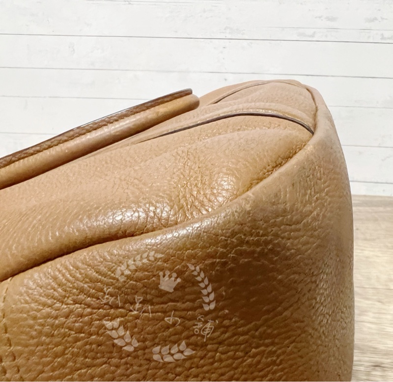 ~~趴趴小舖~~近全新正品Coach 越南製全皮革 F55662波士頓包/斜背包/托特包(2602091789)-10