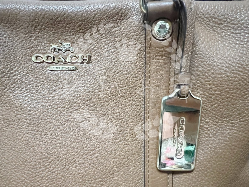 ~~趴趴小舖~~近全新正品Coach 越南製全皮革 F55662波士頓包/斜背包/托特包(2602091789)-12