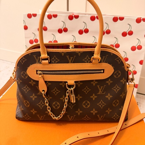 [絕版美包] LV Monogram Pallas PM 雙把手兩用包 (經典老花x焦糖色)
