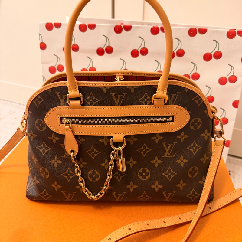 [絕版美包] LV Monogram Pallas PM 雙把手兩用包 (經典老花x焦糖色)-0