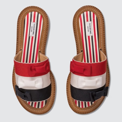 (全新)🇺🇸紐約 THOM BROWNE 蝴蝶結拖鞋