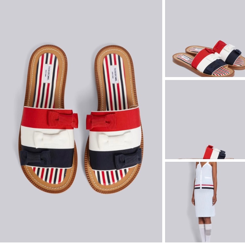 🇺🇸紐約 THOM BROWNE 蝴蝶結拖鞋-4