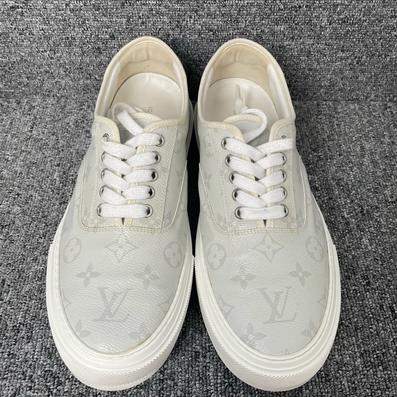 Louis Vuitton 路易威登 灰白色老花板鞋43碼🧡-0