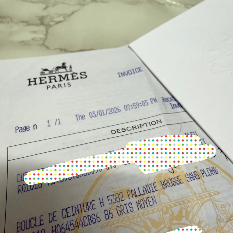 Hermès 愛馬仕 H Logo 皮帶扣 - 拉絲銀/髮絲紋 (適用 32mm 皮帶)-5
