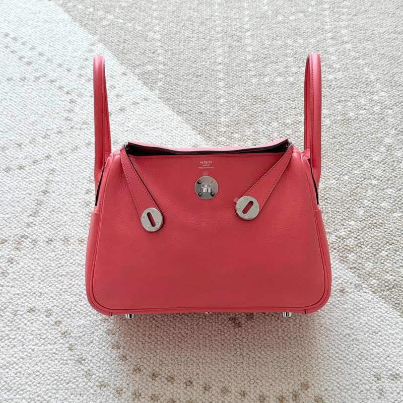 Hermes 愛馬仕 lindy26唇膏粉銀扣ec皮-7