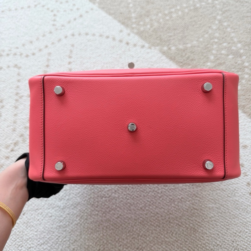 Hermes 愛馬仕 lindy26唇膏粉銀扣ec皮-9