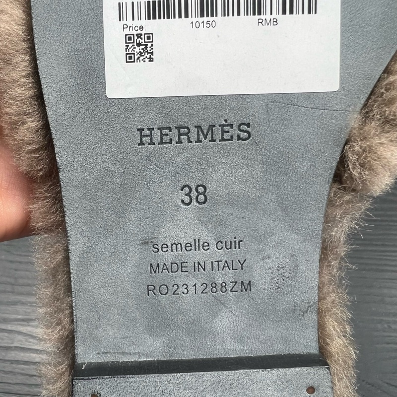 Hermes 愛馬仕 Oran H泰迪拖鞋 棕色 碼數 38碼-7