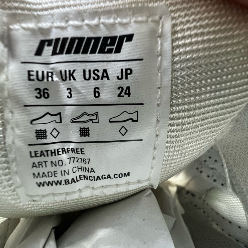 Balenciaga巴黎世家 runner 黑白 碼數 36碼-7