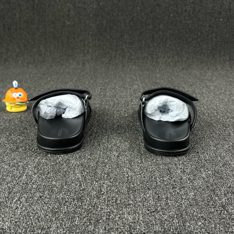 98-99新 Hermes愛馬仕黑色二舅拖鞋 尺碼：38 碼 🧡-4