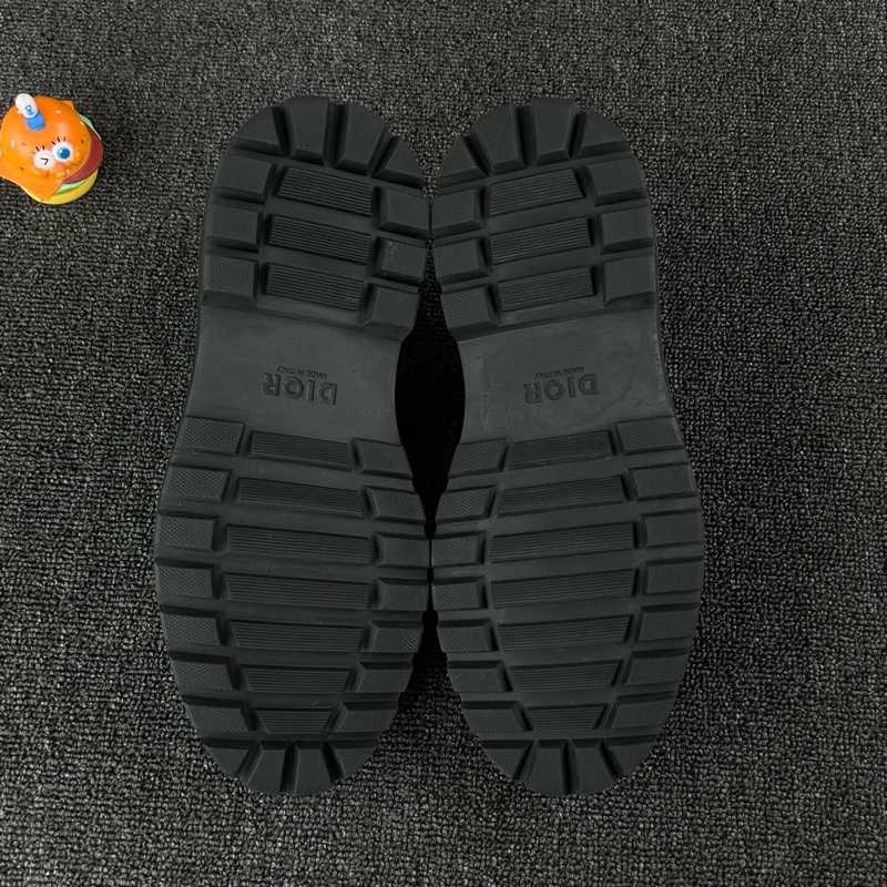 Dior迪奧黑色老花拼色皮靴 尺碼：41 碼 🧡-6