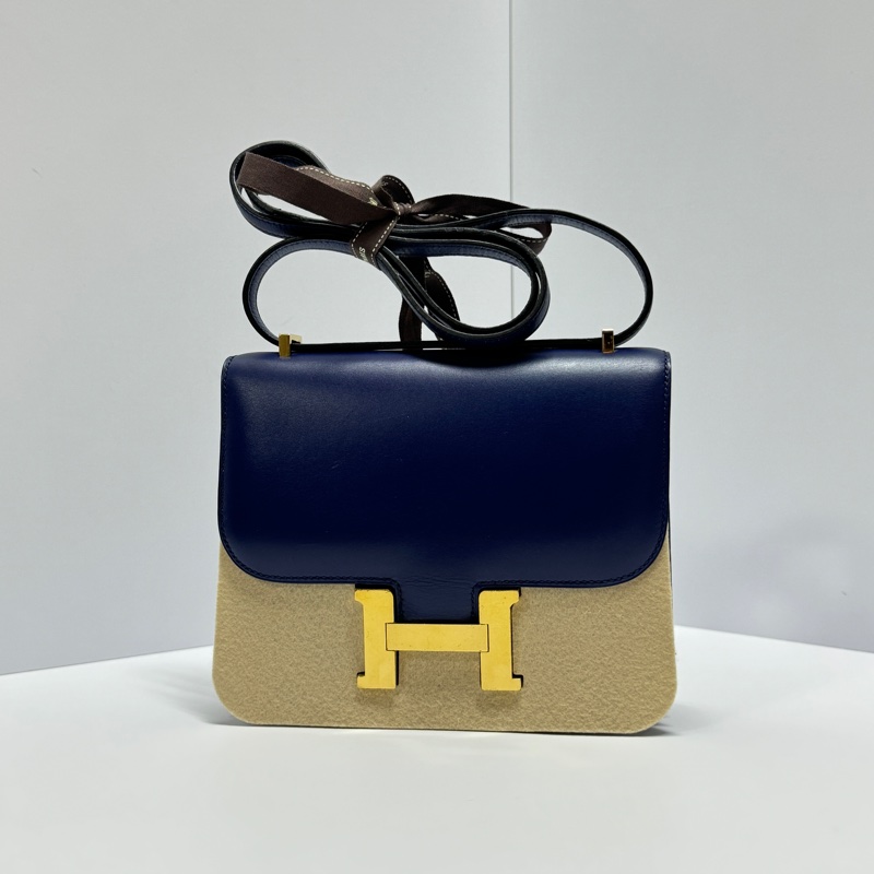 【新版康康😍】Hermes Constance 康康18 皇家藍/金釦 （專櫃價不含配貨46萬）-5