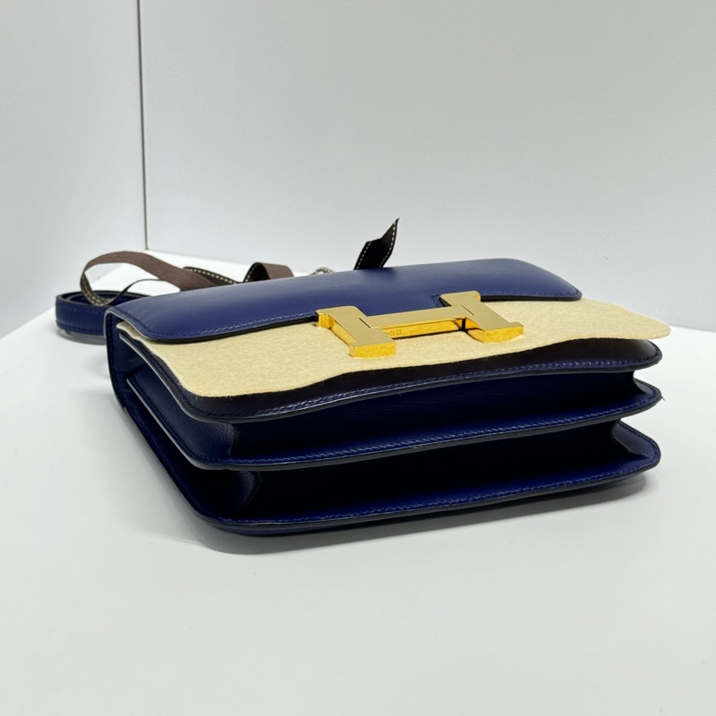 【新版康康😍】Hermes Constance 康康18 皇家藍/金釦 （專櫃價不含配貨46萬）-9