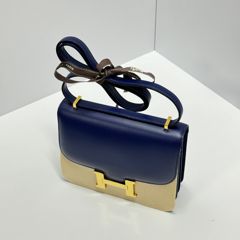 【新版康康😍】Hermes Constance 康康18 皇家藍/金釦 （專櫃價不含配貨46萬）-10