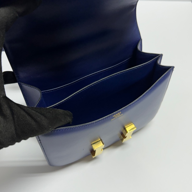 【新版康康😍】Hermes Constance 康康18 皇家藍/金釦 （專櫃價不含配貨46萬）-14