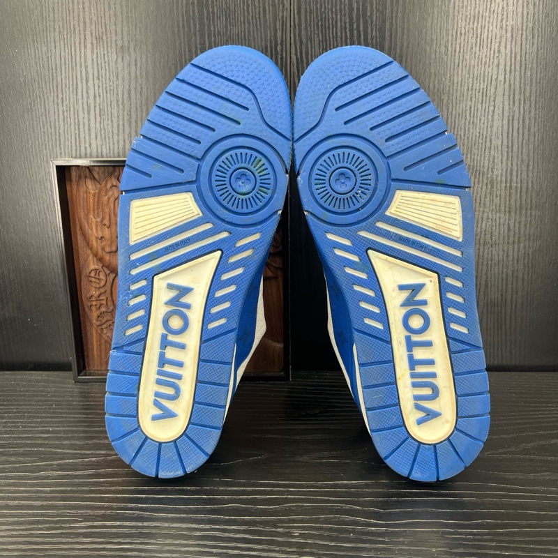 Louis Vuitton路易威登 trainer 白藍浮雕 42 碼-3