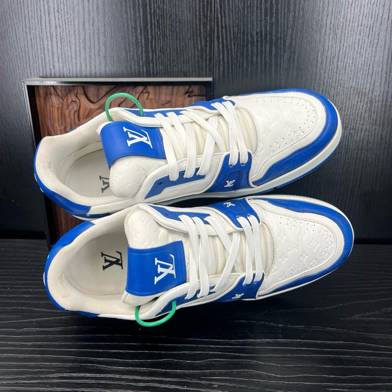 Louis Vuitton路易威登 trainer 白藍浮雕 42 碼-4