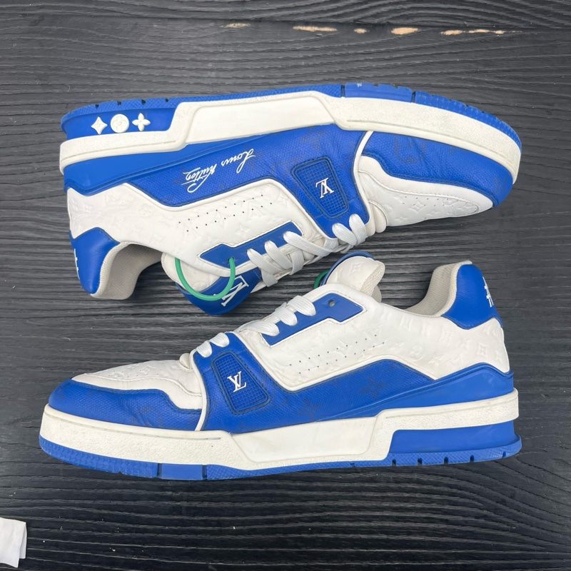 Louis Vuitton路易威登 trainer 白藍浮雕 42 碼-5