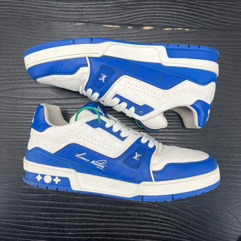 Louis Vuitton路易威登 trainer 白藍浮雕 42 碼-6