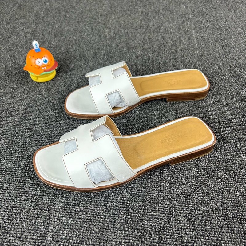 Hermes愛馬仕白色拖鞋 尺碼:36 碼🧡已貼底-0