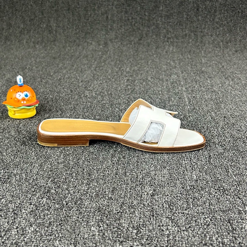 Hermes愛馬仕白色拖鞋 尺碼:36 碼🧡已貼底-3
