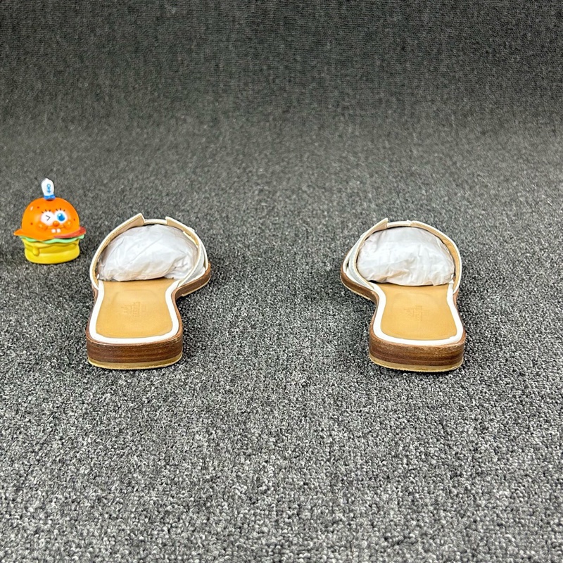Hermes愛馬仕白色拖鞋 尺碼:36 碼🧡已貼底-4