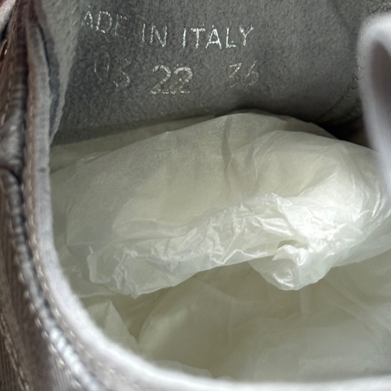 Dior 迪奧灰色皮面CD老花滿印b23系列板鞋 36碼-7