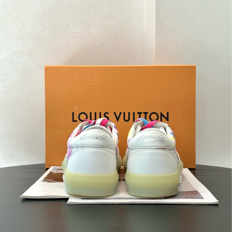 僅穿一次LV/路易威登 2021SS WATERCOLOR水彩夏日系列休閒鞋 板鞋低幫鞋40碼-4