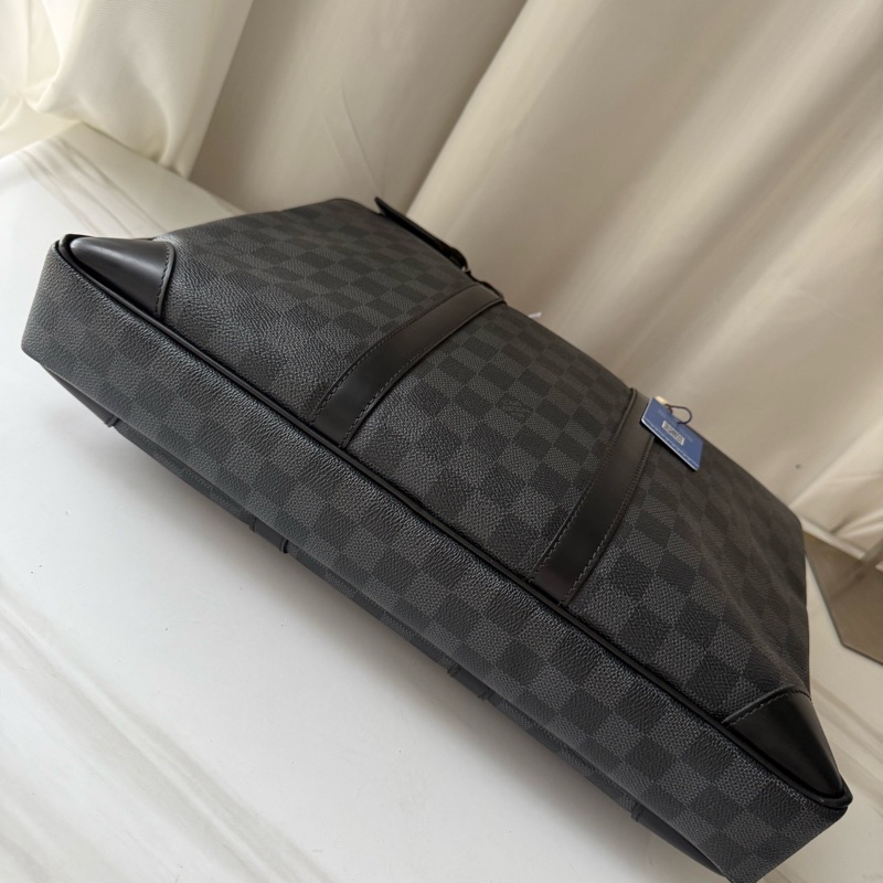 Louis Vuitton 路易威登 黑色 棋盤格 公文包 無附件-5