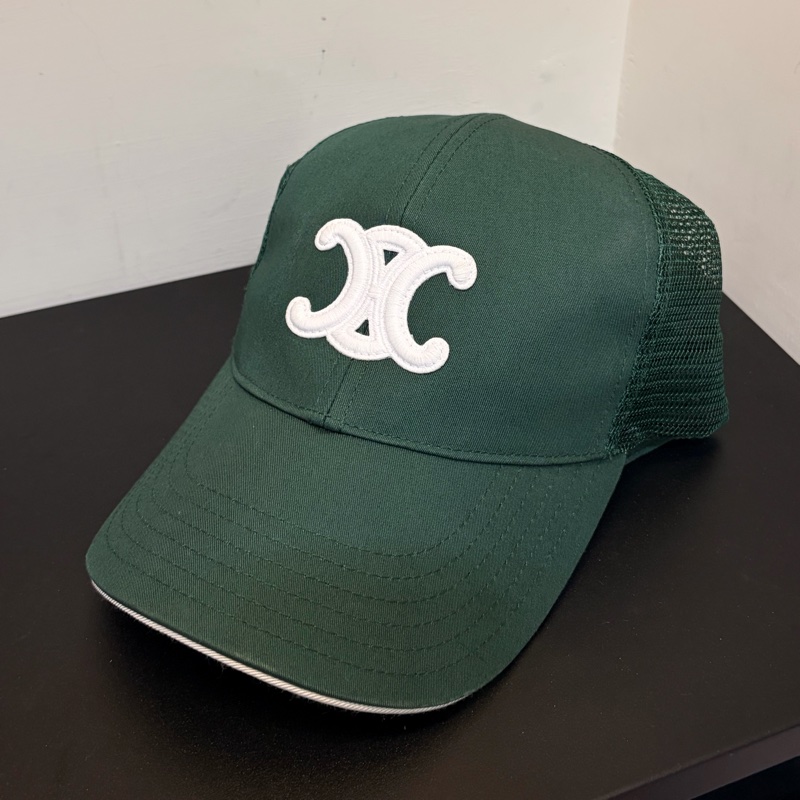 CELINE棒球帽 M號軍綠色全新未使用-1