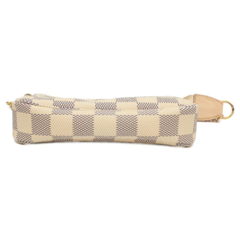 路易威登 N58010 Damier Azur 迷你手拿包 白色 女士-4
