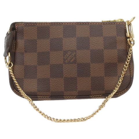 LOUIS VUITTON N58009 Damier 迷你手拿包配件袋棕色女式