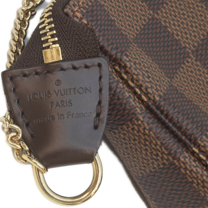 LOUIS VUITTON N58009 Damier 迷你手拿包配件袋棕色女式-5