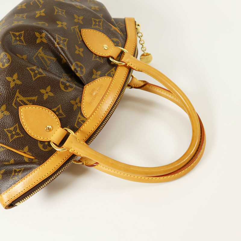 LOUIS VUITTON Monogram Tivoli PM金扣手挽袋-7