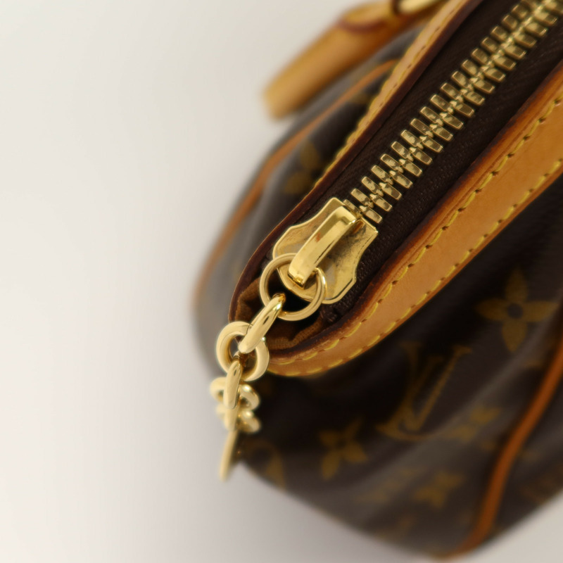 LOUIS VUITTON Monogram Tivoli PM金扣手挽袋-8