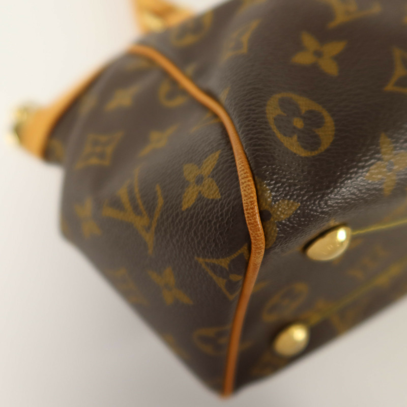 LOUIS VUITTON Monogram Tivoli PM金扣手挽袋-10