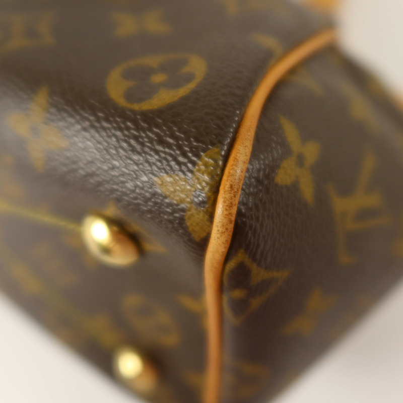 LOUIS VUITTON Monogram Tivoli PM金扣手挽袋-11