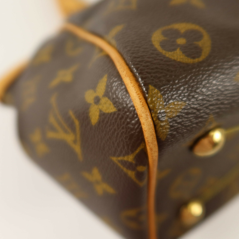 LOUIS VUITTON Monogram Tivoli PM金扣手挽袋-12