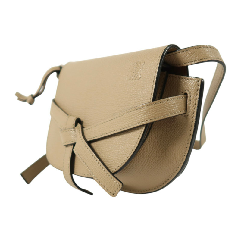 LOEWE 牛皮皮革Mini Gate金扣肩背袋-2