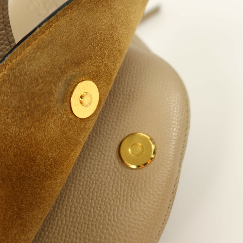 LOEWE 牛皮皮革Mini Gate金扣肩背袋-8