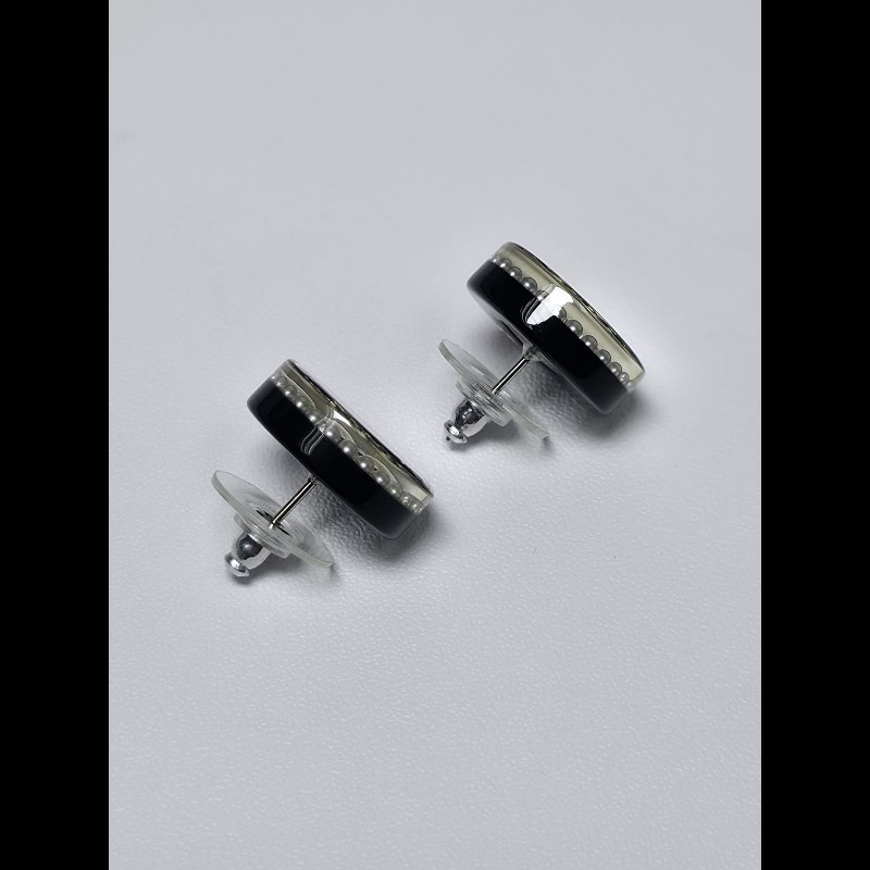Chanel - CC Round Earrings-4