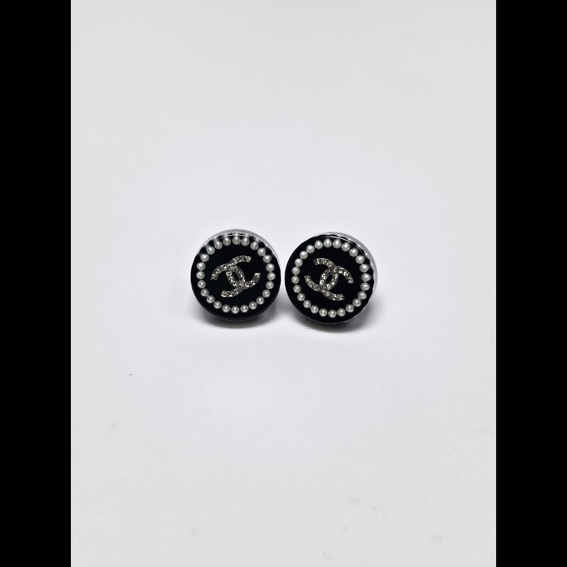 Chanel - CC Round Earrings-9